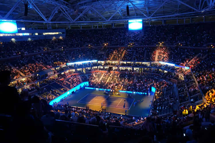 lo stadio Arthur Ashe dell'US Open 2024 a New York | Fast Private Jet